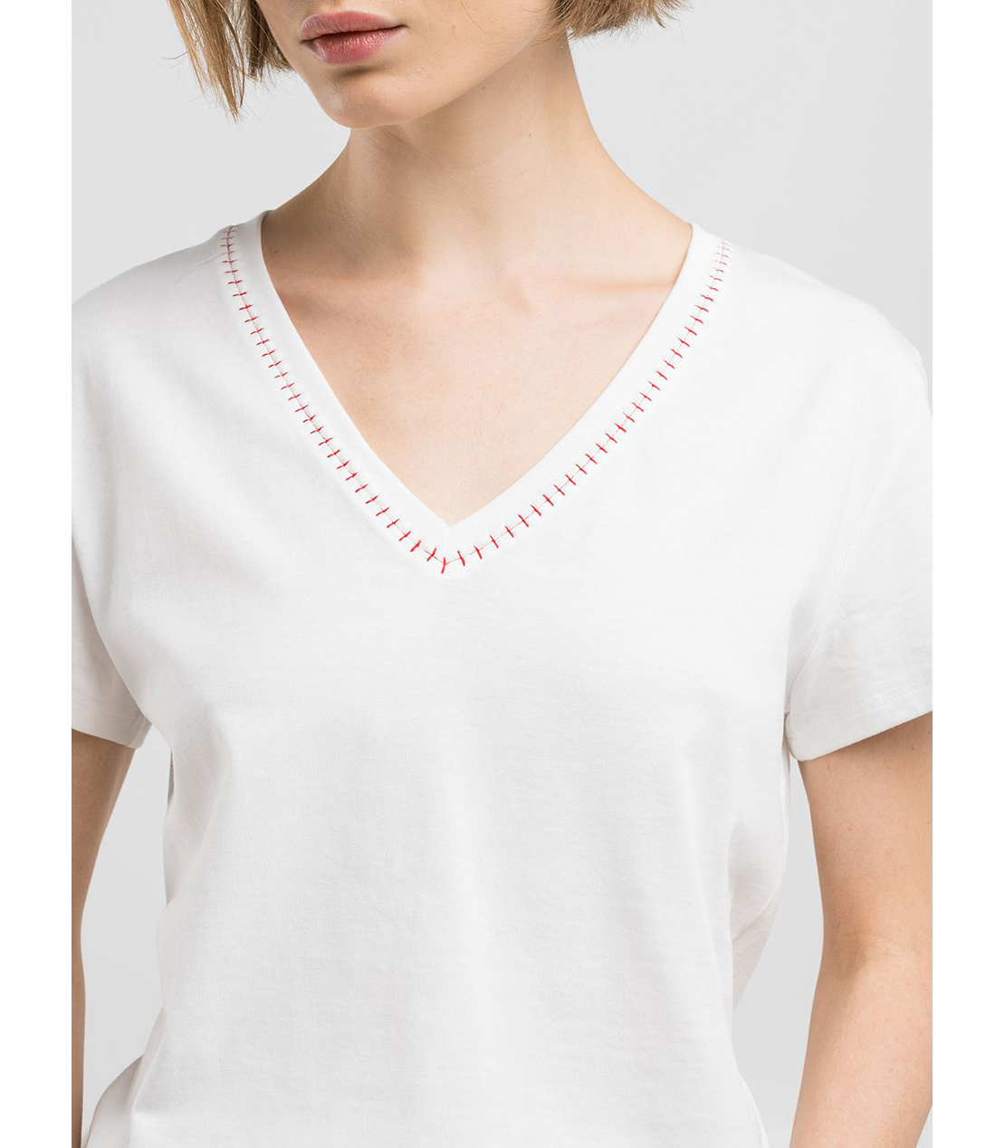 オーバーフィット幾何学模様のグラフィックTシャツ 詳細画像 ナチュラルホワイト 6